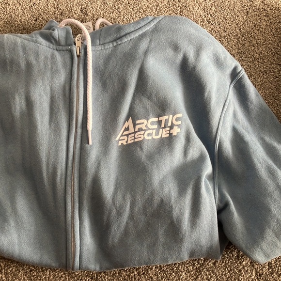 Light Blue Arctic Rescue Hooded Sweatshirt - Picture 1 of 2